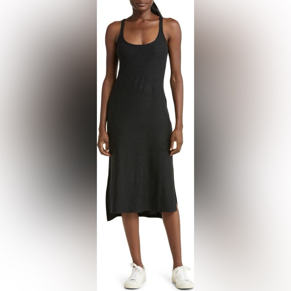 NWT Beyond Yoga Featherweight Resort Midi Tank Dress moss green size XS - Picture 7 of 7